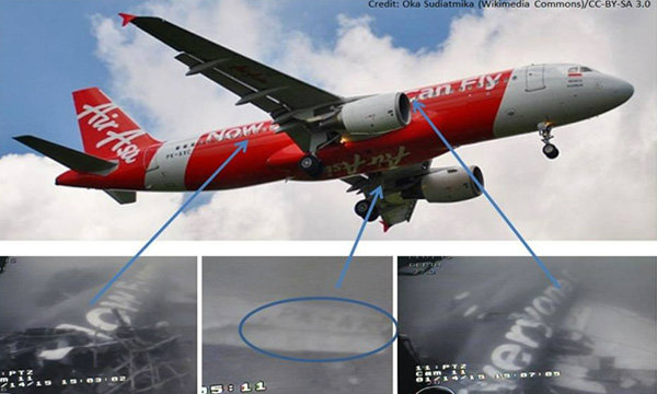 พบส่วนลำตัวเครื่องบินแอร์เอเชีย QZ8501 แล้ว
