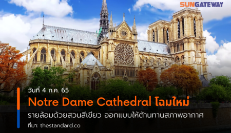 Notre Dame Cathedral โฉมใหม่ รายล้อมด้วยสวนสีเขียว ออกแบบให้ต้านทานสภาพอากาศ