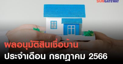 Approval results for home loans for Thai people abroad for the month of July 2023