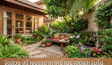จัดสวน สร้างบรรยากาศบ้านน่าอยู่และร่มรื่น