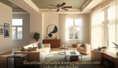 รีโนเวทห้องเก่าให้โมเดิร์น สวยหรูดูแพงในงบประหยัด เปลี่ยนพื้นที่ให้เป็นสไตล์