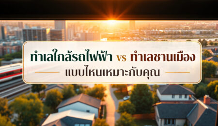 ทำเลใกล้รถไฟฟ้า vs ทำเลชานเมือง แบบไหนเหมาะกับคุณ